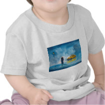 RAINY DAY COUPLE YELLOW TAXI CAB SHIRT
