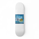 RAINY DAY COUPLE YELLOW TAXI CAB skateboards