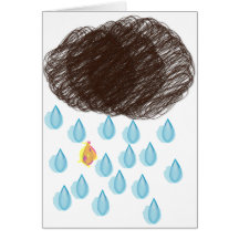 Rainy Day Furball Card