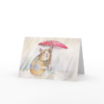 Rainy Day- Go Away!   by Christina Siravo Greeting Card