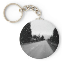 Rainy Day in Alberta Keychain