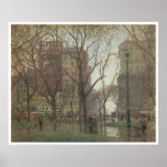 Rainy Day, Madison Square, New York, 1907-08 Print