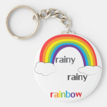 Rainy Rainy Rainbow Key Chains