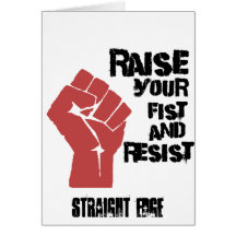 Raise your fist and resist cards