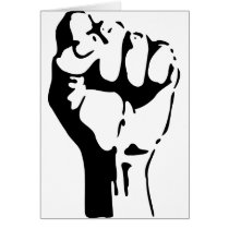 Raised Fist Cards