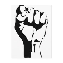 Raised Fist Post Card