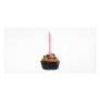 Raisin muffin with candle custom photo card