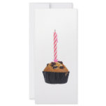 Raisin muffin with candle rack cards