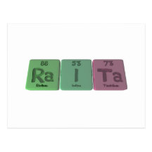 Raita-Ra-I-Ta-Radium-Iodine-Tantalum.png Post Cards