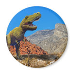 Rajasarus in desert F Fridge Magnets