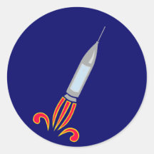Rakete rocket Raumschiff space ship Sticker