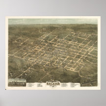 Raliegh, North Carolina Print