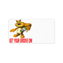 Rally Squirrel Address Label