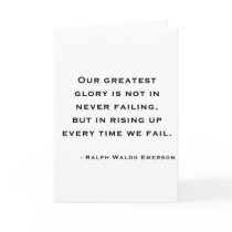 Ralph Waldo Emerson - Motivation Quote Greeting Cards
