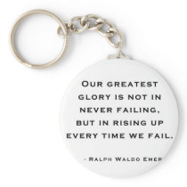 Ralph Waldo Emerson - Motivation Quote Keychains