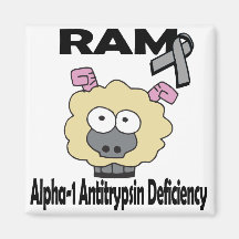 RAM Alpha-1 Antitrypsin Deficiency Fridge Magnets