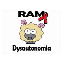 RAM Dysautonomia (red) Post Card