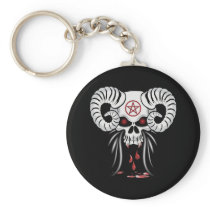 Ram Horned Skull Key Chains