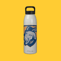 Ram Mountain Goat Head Shield Retro water bottles