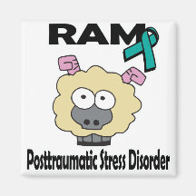 RAM Posttraumatic Stress Disorder Refrigerator Magnets