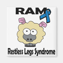 RAM Restless Legs Syndrome Refrigerator Magnet