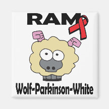 RAM Wolf-Parkinson-White Refrigerator Magnet