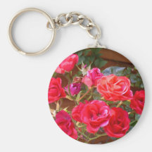 rambling roses keychain
