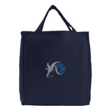 Rams Embroidered Tote Bag