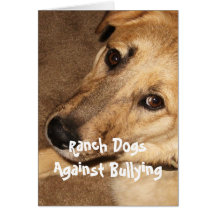 Ranch Dogs Against Bullying - Cowboy Parenting Greeting Card