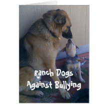 Ranch Dogs Against Bullying - Cowboy Parenting Greeting Card