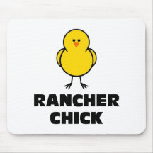Rancher Chick Mouse Pads