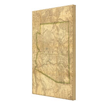 Rand McNally's Arizona Stretched Canvas Print