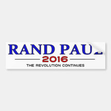 Rand Paul 2016 Bumper Sticker