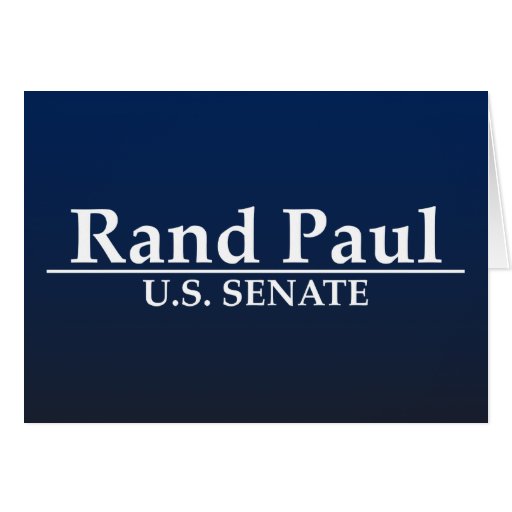 Rand Paul U.S. Senate Card