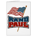 Rand Paul Waving American Flag Greeting Card