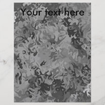 Random black and white swirling flames custom flyer