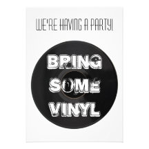 Random BRING SOME VINYL Party Invitation