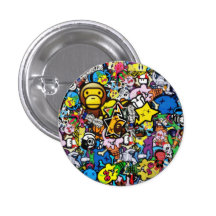 Random Cartoon Collage Pins