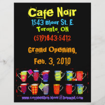 Random Coffee Mug Custom Flyer