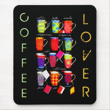 Random Coffee Mug Mouse Pad