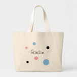 Random Dots Canvas Bag