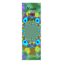 Random multicolored kaleidoscopic flames in blue
