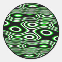 Random Planets Round Sticker