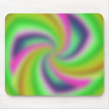 Random, pretty, colourful, fuzzy windmill splurge! mouse pads