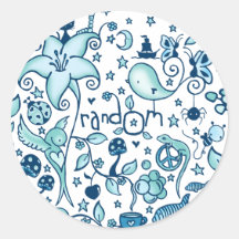 RandOm Round Sticker