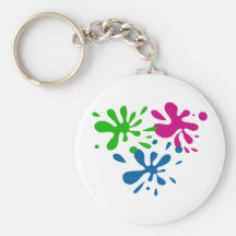 Random Splats Keychain