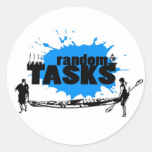 Random Tasks Sticker: Kayak