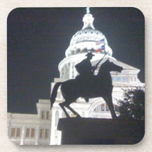 Ranger in front of TX Capitol.jpg Beverage Coaster