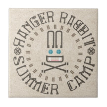 Ranger Rabbit Summer Camp Ceramic Tiles