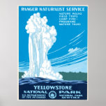 Ranger Service Yellowstone National Park posters